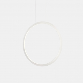 Circular vertical inside recessed blanc